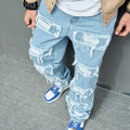 Men’s Worn Stretch Slim Fit Jeans — Mid Rise Denim